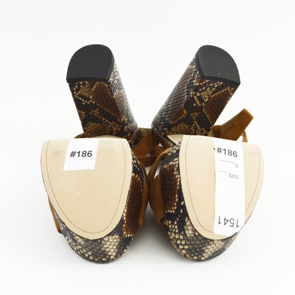 Sam Edelman Snake Skin Platform Sandal #186-128 - Picture 5 of 5